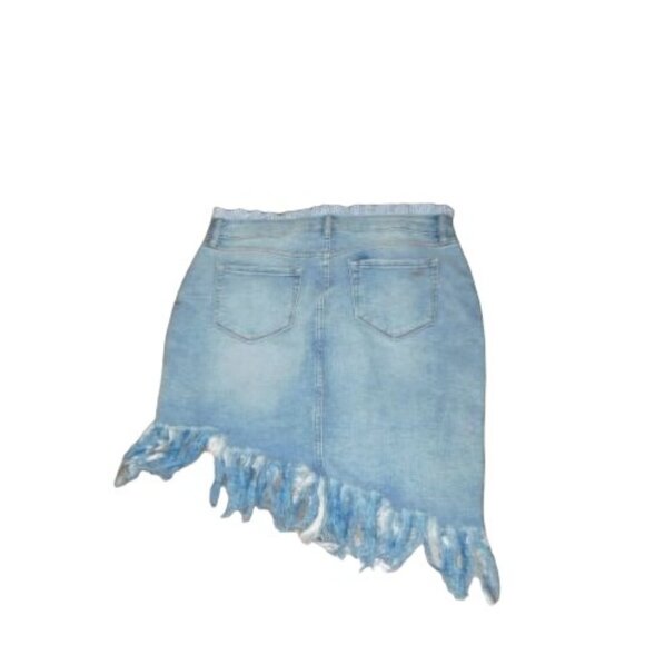 Wlliam Rast Size 29 Distressed Denim  A Syn Jean Skirt - Picture 3 of 3
